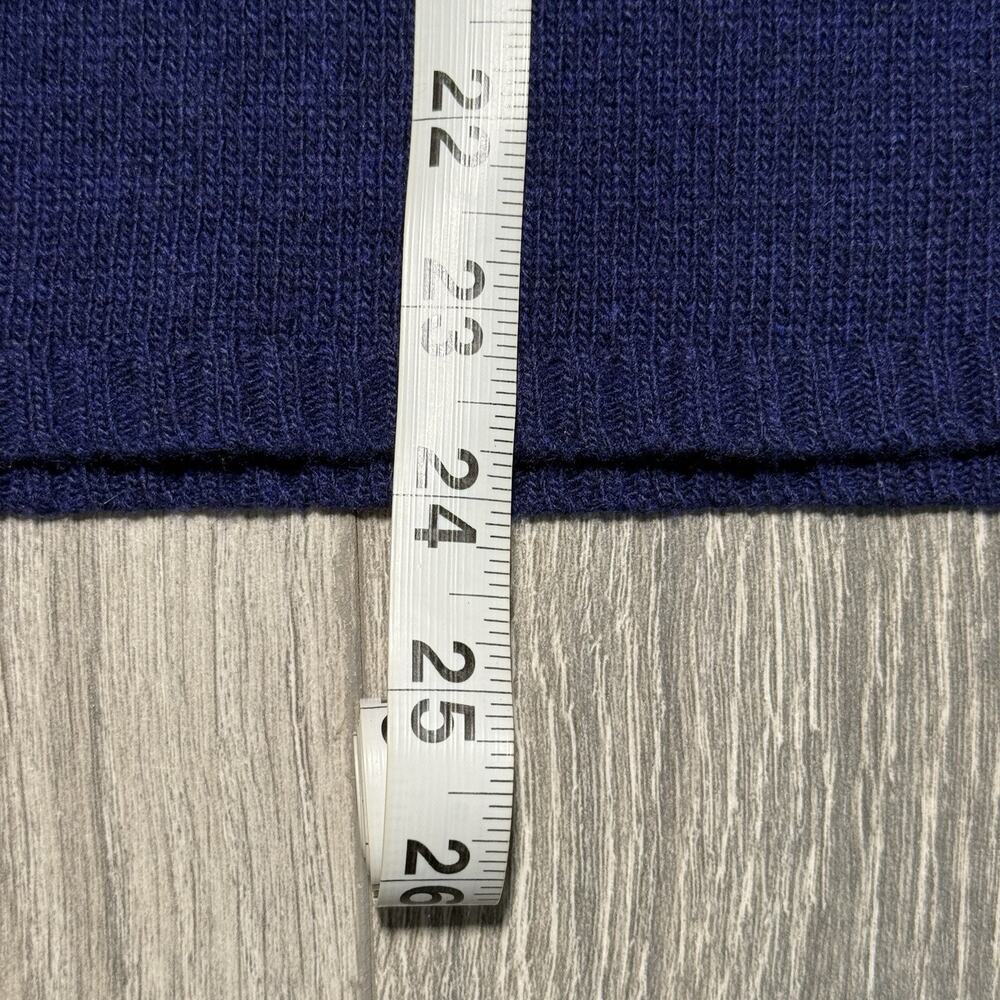 Banana Republic Sweater Womens XS Blue Luxury Cashmere Blend Cowl Neck Ribbed - Picture 8 of 10